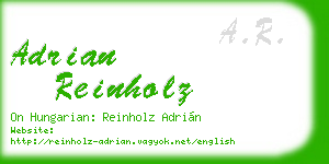 adrian reinholz business card
